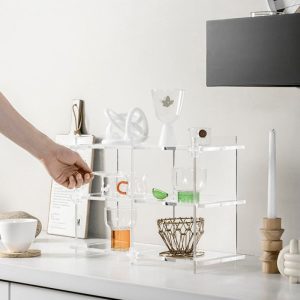 Acrylic Display Clear Shelf Stand for Home Storage