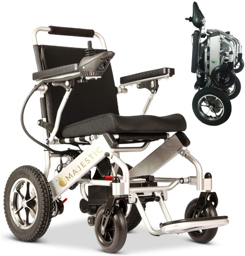 2020 New Folding Ultra Lightweight Electric Power Wheelchair, Silla de Ruedas Electrica, FDA Approved and Air Travel Allowed, Heavy Duty, Mobility Motorized, Portable Power (17.5′′ Seat Width) - Image 23