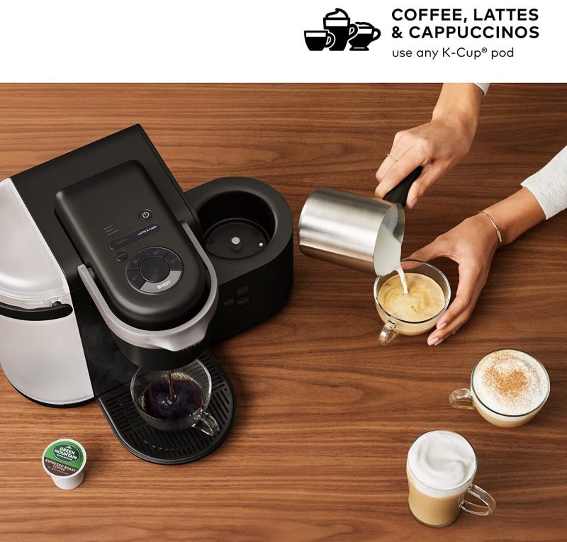 Keurig K-Cafe Single-Serve Coffee, Latte & Cappuccino Maker with Milk Frother, 60oz Reservoir, Dark Charcoal - Image 5