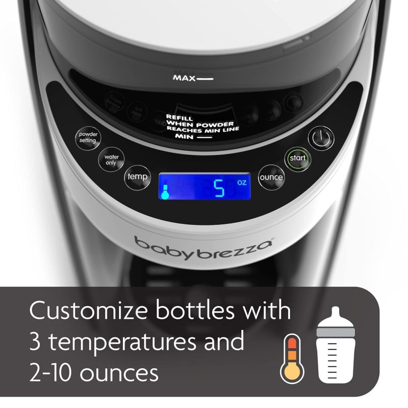 Baby Brezza Formula Pro Advanced Dispenser, Automatic Warm Formula Maker, White, BPA-Free, Digital Controls, 50 oz Water Tank - Image 3