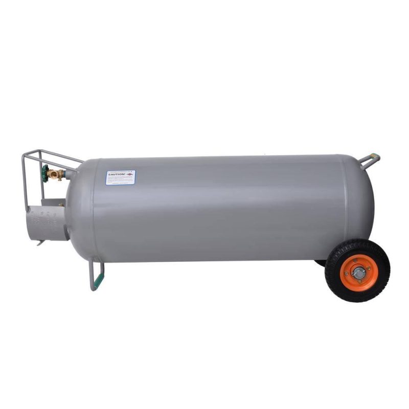 100 lbs. Horizontal and Vertical Hog Propane Cylinder with Wheels - Image 3