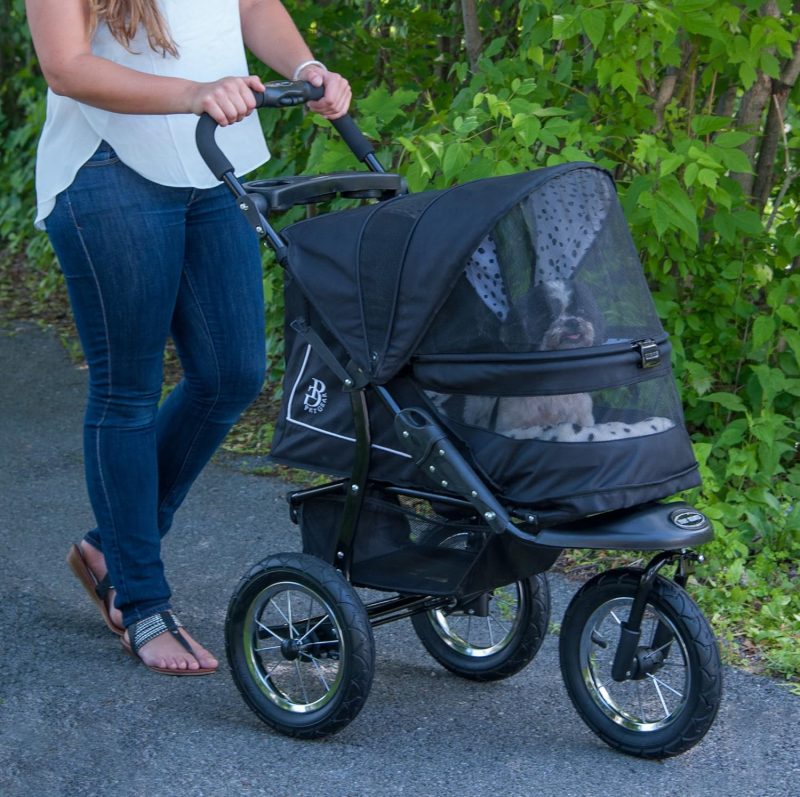 No-Zip NV Pet Stroller for Cats/Dogs, Zipperless Entry, Easy One-Hand Fold, Gel-Filled Tires, Plush Pad + Weather Cover Included, 3 colors - Image 14