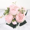 9-Piece Faux Silk Peonies Artificial Flowers - Image 7