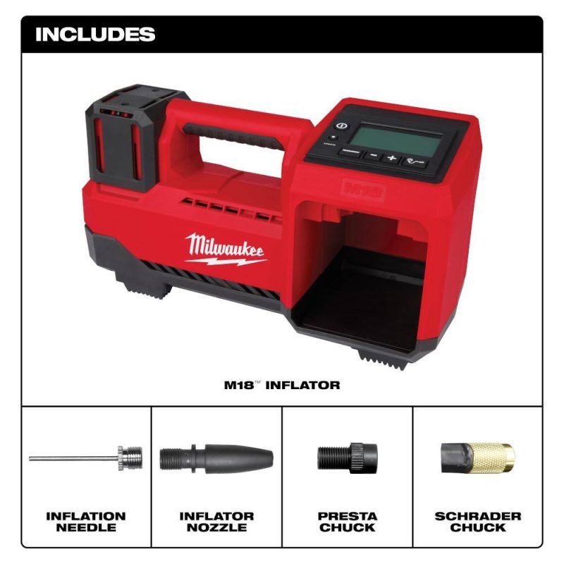 2848-20 M18 18-Volt Lithium-Ion Cordless Inflator (Tool-Only) - Image 16