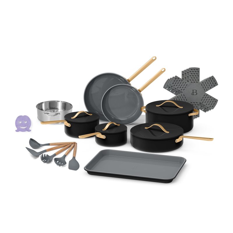 Beautiful 22pc Cookware Set, White Icing by Drew Barrymore - Image 5