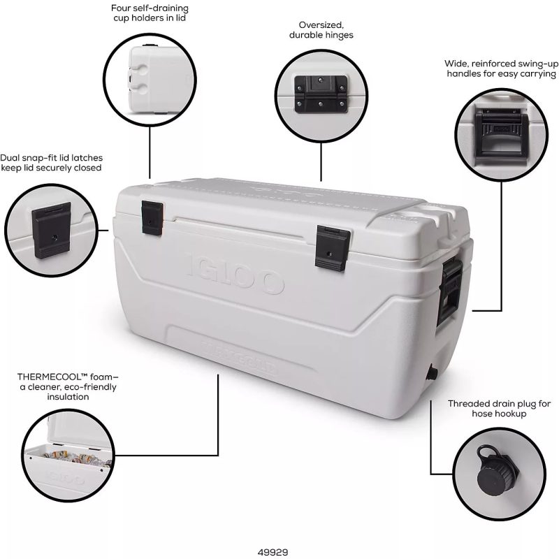 Igloo MaxCold 152-qt. Cooler   White 01 - 图片 11