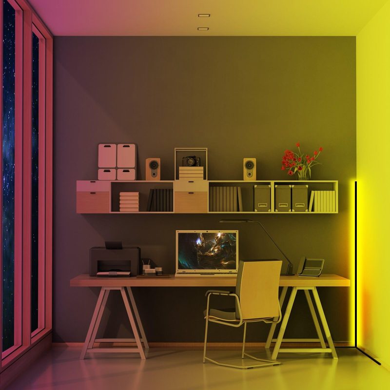 55” RGB Color Corner Floor Lamp - Image 9