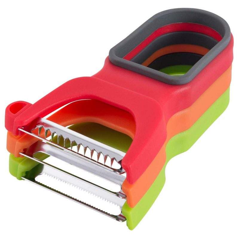 3 Pcs Multifunctional Magic Trio- Peelers, Slicer, Shredder For Vegetables And Fruits - Image 3
