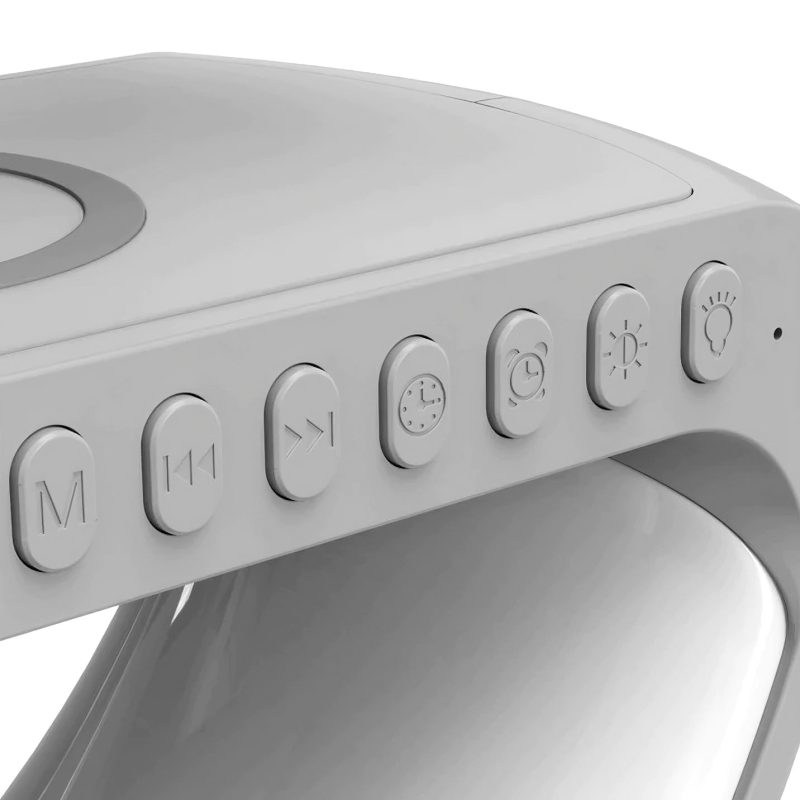 4-in-1 Smart Alarm Clock | Mood Light | Bluetooth Speaker | Wireless Charger - Image 3