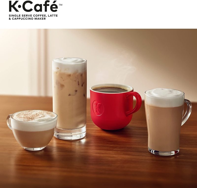 Keurig K-Cafe Single-Serve Coffee, Latte & Cappuccino Maker with Milk Frother, 60oz Reservoir, Dark Charcoal - Image 10