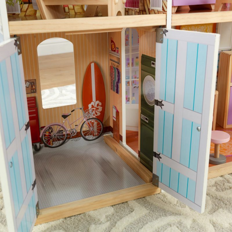 KidKraft Grand View Mansion Wooden Dollhouse with 34 Accessories, Ages 3 and up - Image 7