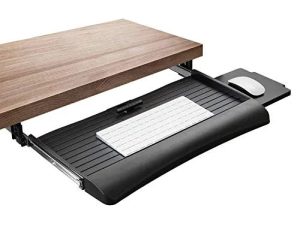 Easy Glide Undercounter Computer Keyboard Tray with Mouse Platform 21" Wide