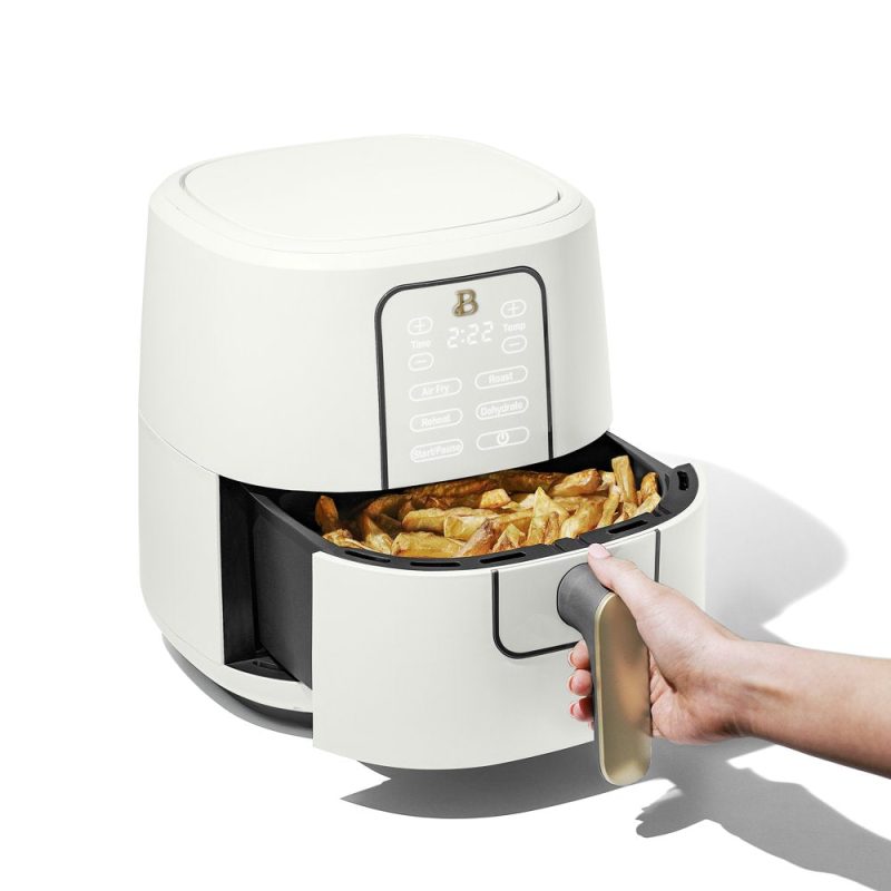 Beautiful 6-Quart Air Fryer with Turbocrisp Technology and Touch-Activated Display, White Icing by Drew Barrymore - Image 7