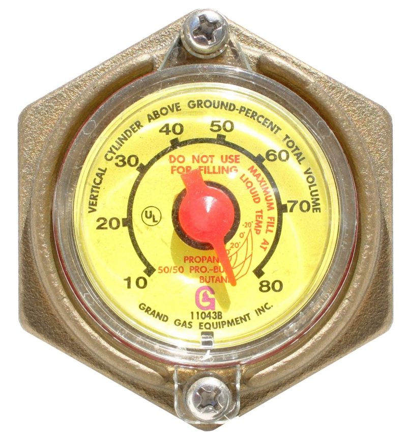 Flame King 420lb 120 gallon ASME Empty Propane Tank Cylinder with Float Gauge & Lid - Image 6