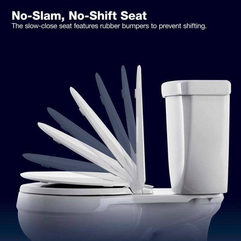 KOHLER Extra Tall Highline Arc Complete Solution 2-piece 1.28 GPF Single Flush Elongated Toilet in White (Seat Included) 78305-0 - Image 9