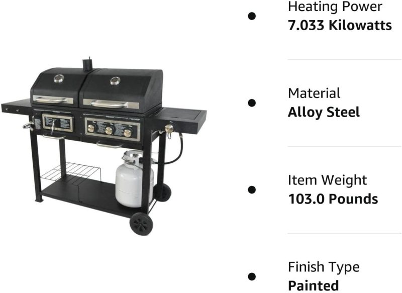 Dual Fuel Combination Charcoal/Gas Grill - Image 4