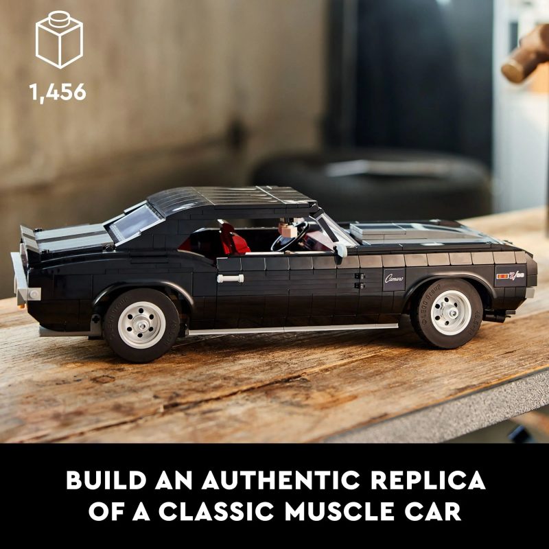 LEGO Icons Chevrolet Camaro Z28 10304, Customizable Classic Car Model Building Kit for Adults, Vintage American Muscle Car, Great Gift Idea - Image 3