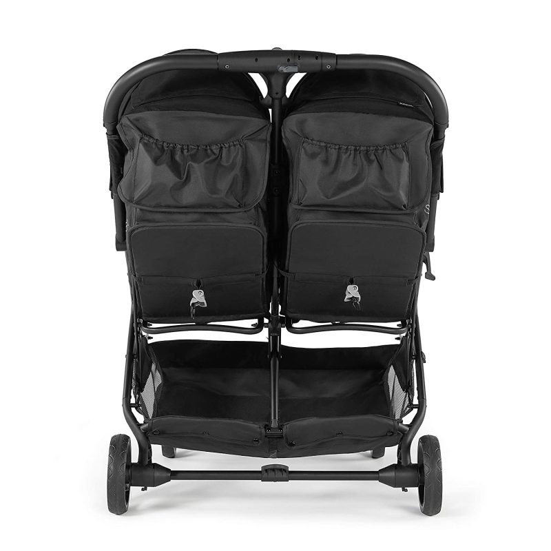3Dpac CS+ Double Stroller, Black – Car Seat Compatible Baby Stroller – Lightweight Stroller with Convenient One-Hand Fold - Image 5