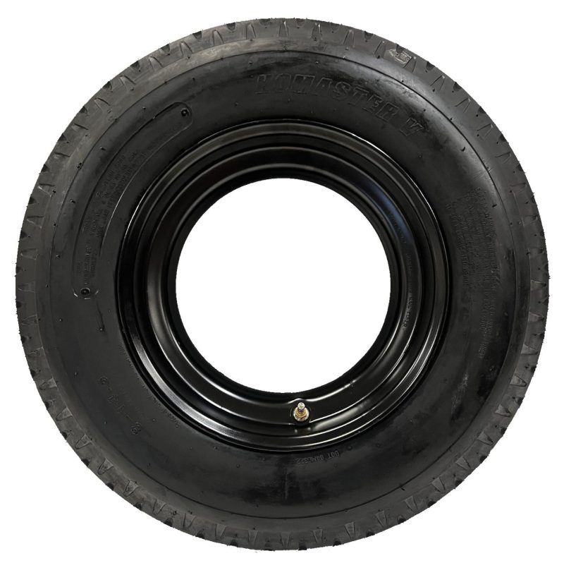 2-Pk Mounted Trailer Tire Rim Homaster 8-14.5 LRG 14.5 in. Demountable Rim Wheel - Image 2
