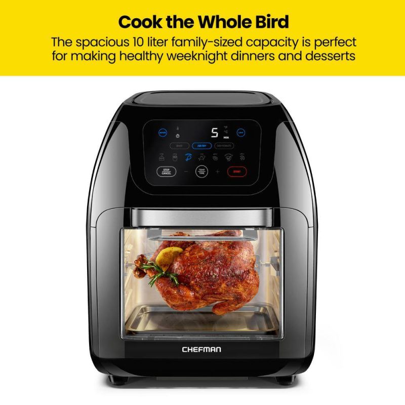 Chefman 10-Liter Digital Multifunction Air Fryer Plus Rotisserie Dehydrator Oven RJ38-10-RDO-V2 - 图片 10