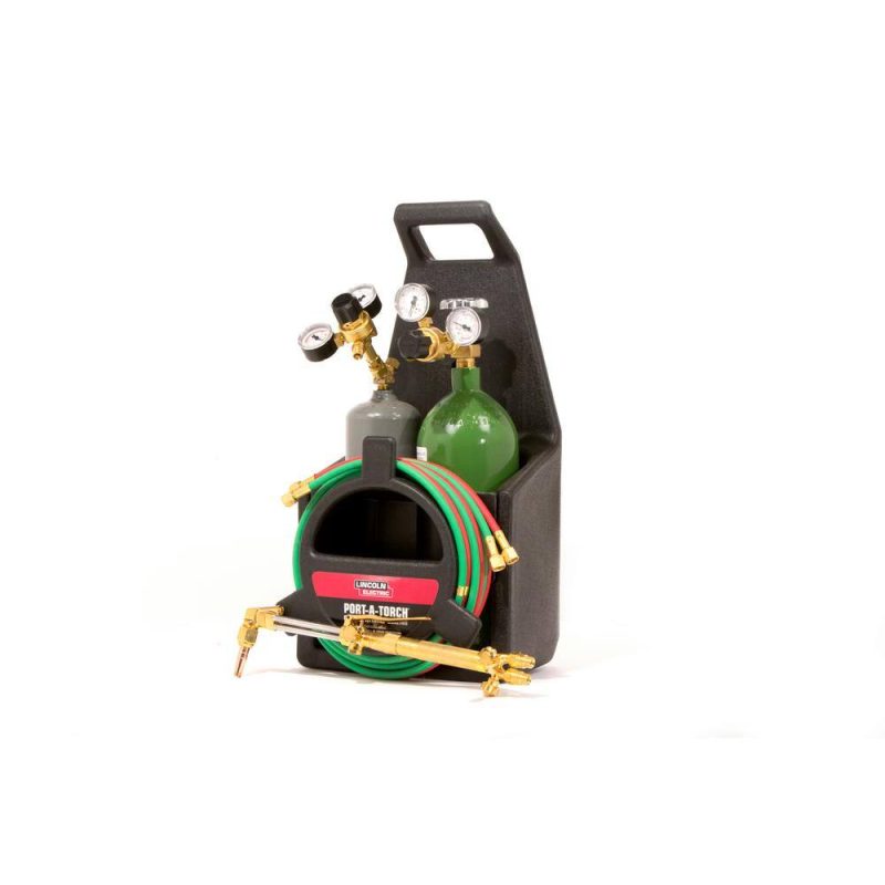 Lincoln Electric Port-A-Torch Kit with Oxygen and Acetylene Tanks for Cutting Welding and Brazing KH990 - Image 3
