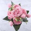 9-Piece Faux Silk Peonies Artificial Flowers - Image 8