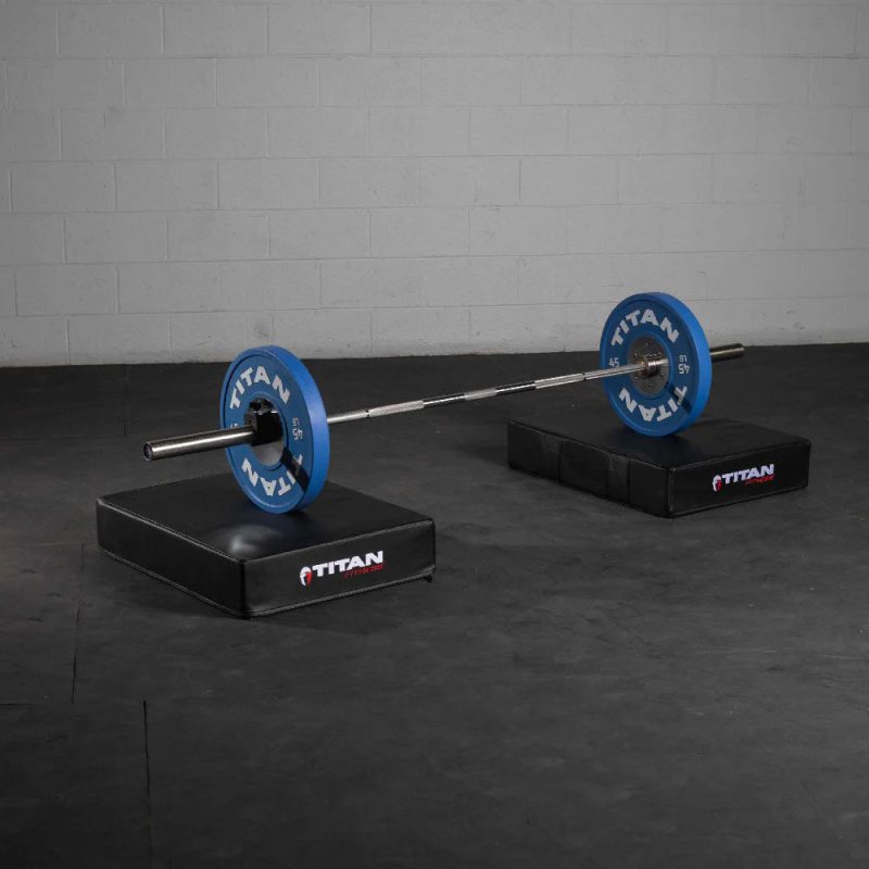 Titan Fitness Black Silencer Drop Pad Set, Weightlifting Drop Pads, 6" Crash Cushion Pads - Image 2