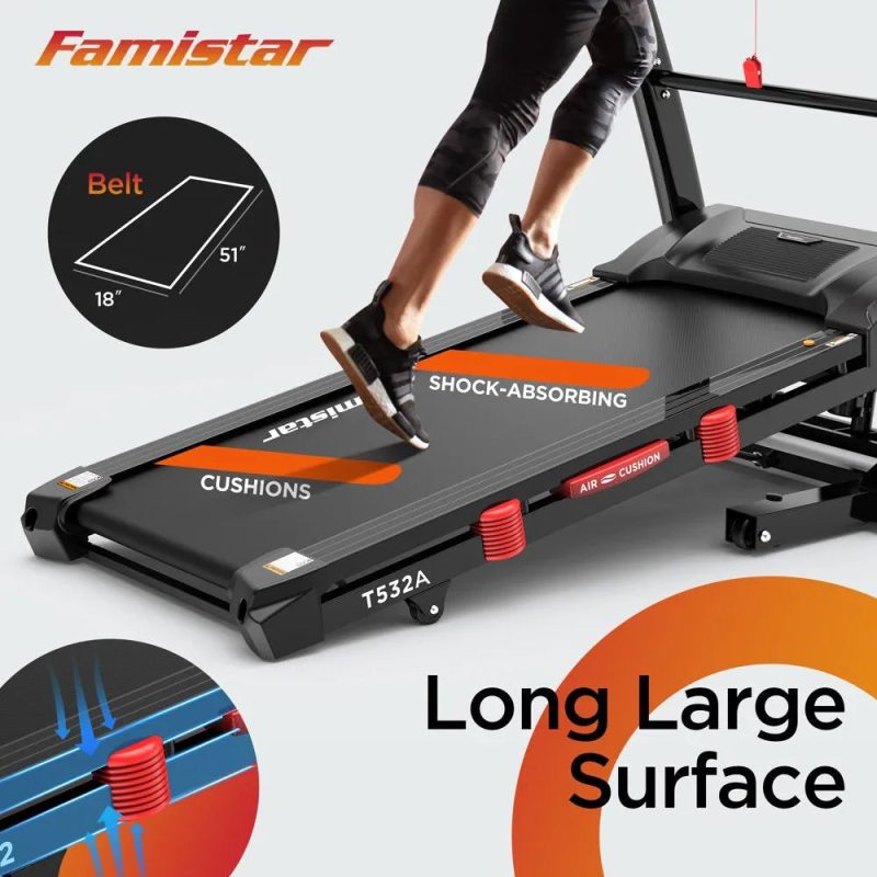 Famistar Folding Treadmill for Home with 15 Levels Auto Incline, 300LB Capcity, 10MPH Fast Speed Controls sgtnighsdesigns - Image 9