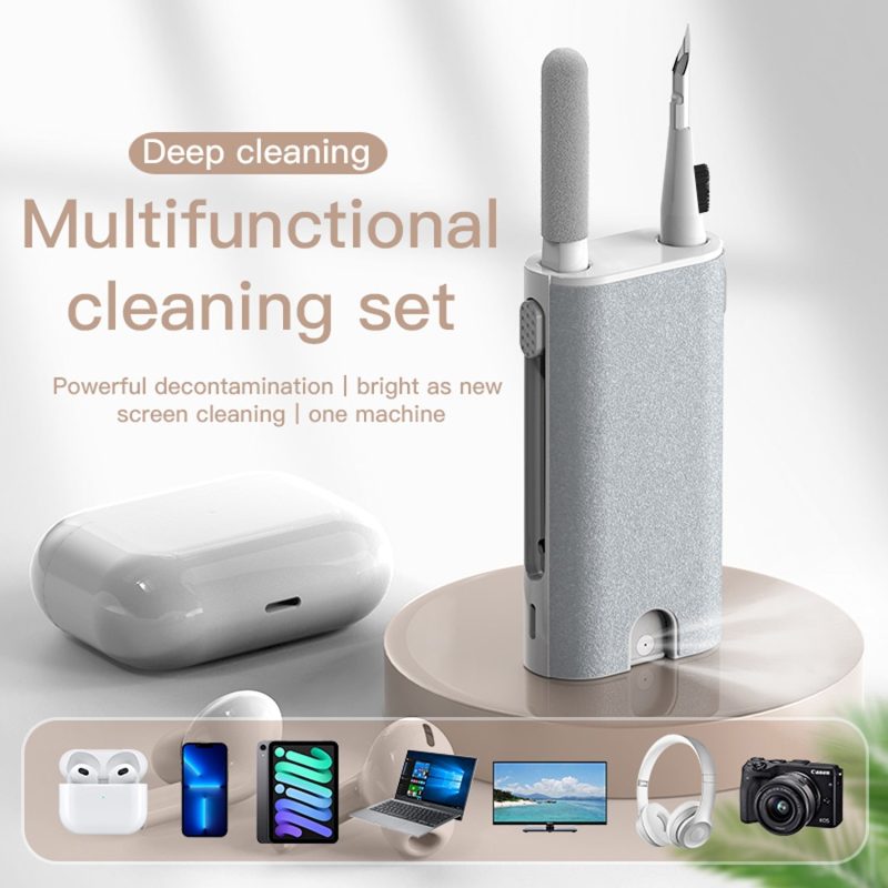 7-in-1 Portable Electronic Keyboard Phone Laptop Tablet Air Pods I Phone I Pad Dust Screen Spray Device Cleaning Kit - Image 2