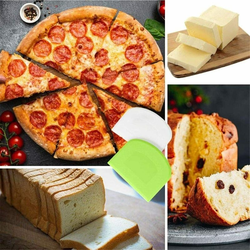 2 PCS Plastic Dough, Bowl,  Bench Scraper - Image 4