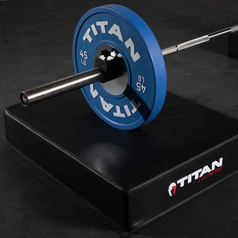 Titan Fitness Black Silencer Drop Pad Set, Weightlifting Drop Pads, 6" Crash Cushion Pads - Image 3