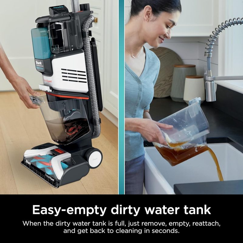 Shark CarpetXpert EX201 Carpet Cleaner, Cyan  C Deep Cleaning with StainStriker, Perfect for Pets, Includes Spot & Stain Remover Tools - Image 7