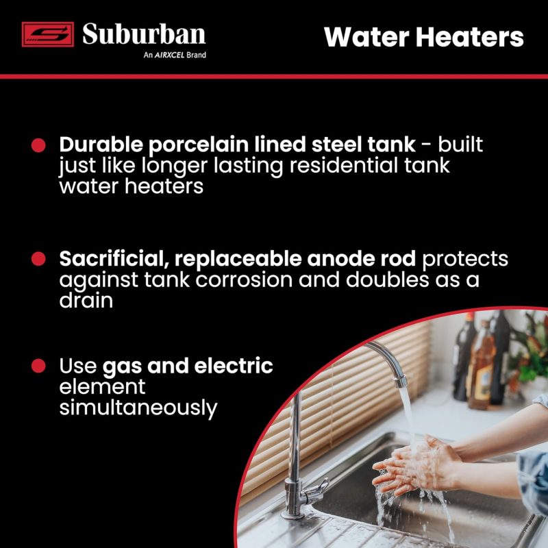 5243A Electric Water Heater SW10DE with Direct Spark Ignition - 10 Gallon - Image 2