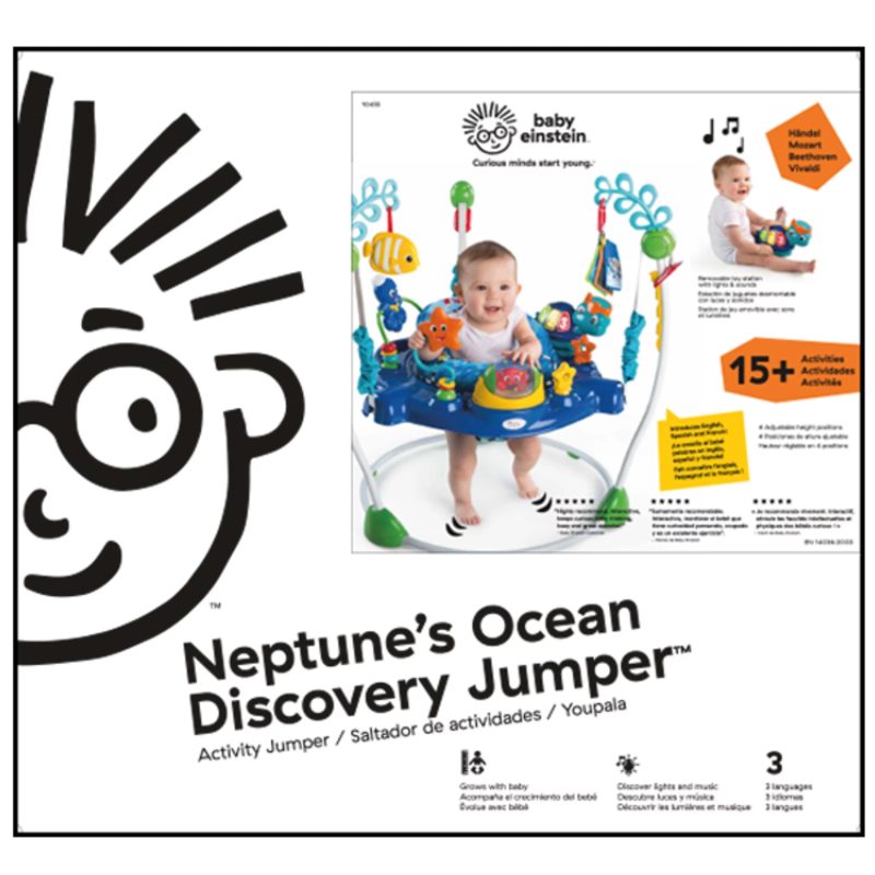 Baby Einstein Neptune’s Ocean Discovery Activity Center Jumper - Image 13