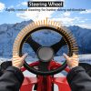 Snow Racer Sled, Ski Sled Slider Board with Steering Wheel, Twin Brakes - Image 4