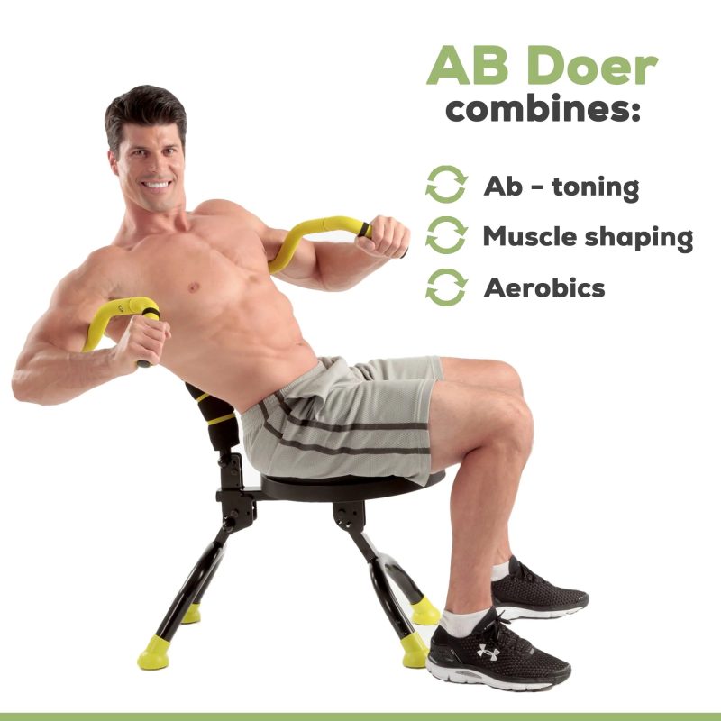AB Doer 360 Fitness System with 6 Pack Back Roller Provides an Abdominal and Total Body Workout with Aerobics to Burn Calories and Work Muscles Simultaneously. - Image 5