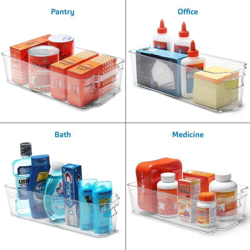 14 PC Clear Refrigerator Organizer Set, Storage Bins for Fridge, Freezer Or Pantry - Image 8
