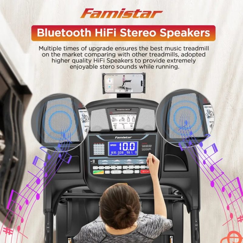 Famistar Folding Treadmill for Home with 15 Levels Auto Incline, 300LB Capcity, 10MPH Fast Speed Controls sgtnighsdesigns - Image 8