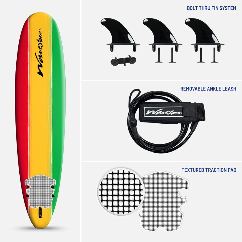 Classic Soft Top Foam 8ft Surfboard - 图片 8