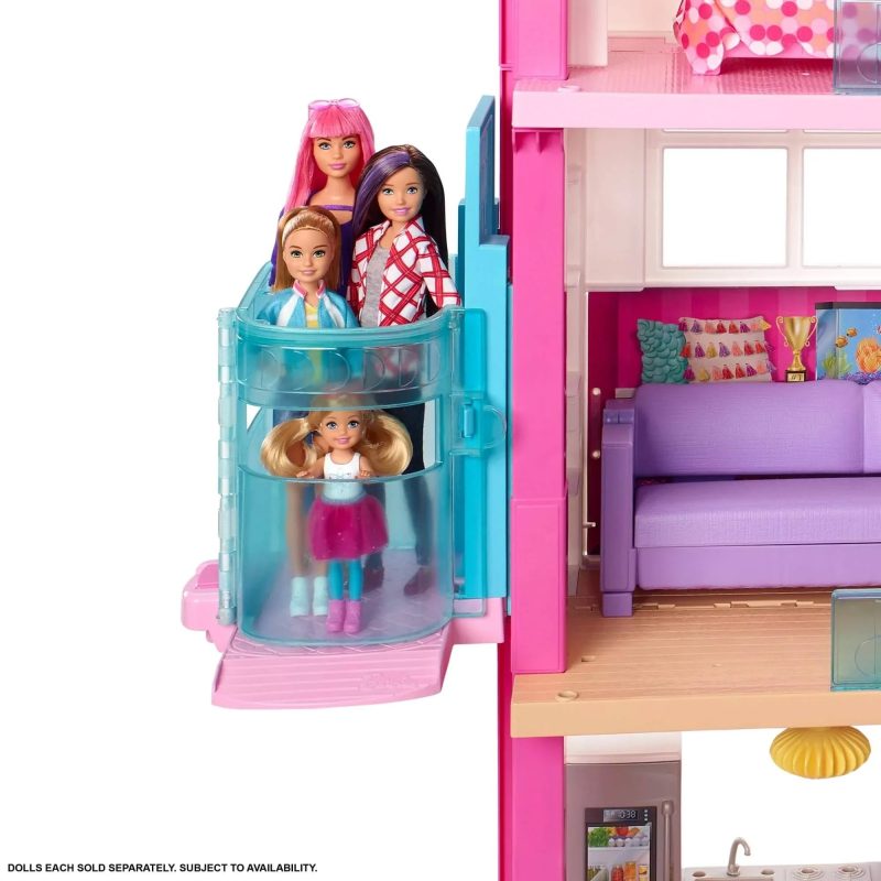 Barbie Dreamhouse Dollhouse with Wheelchair Accessible Elevator - MadeInUSA - Image 10