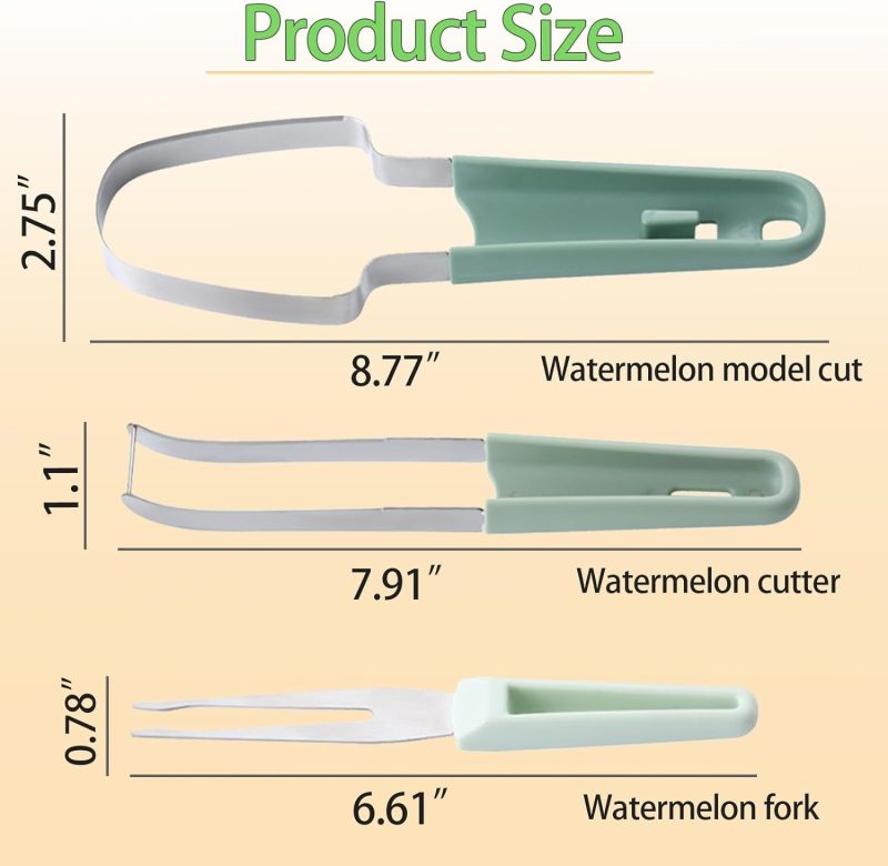 3-In-1 Stainless Steel Watermelon Fork, Slicer And Cutter - Image 6