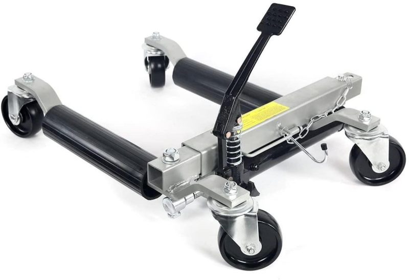 Stark Set of (4) Wheel Dolly Car Skates Vehicle Positioning Hydraulic Tire Jack Truck Rv Trailer Pick Up Dolly Ratcheting Foot Pedal, 1500LBS - Image 3