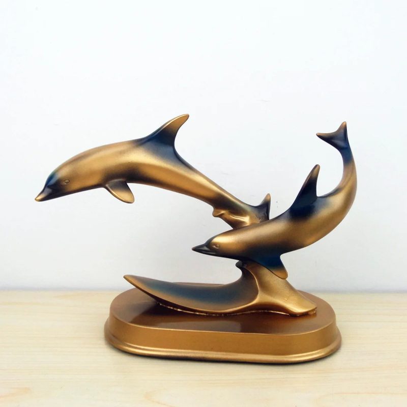 30cm originality resin dolphin Animal Model Crafts Art European Style Living Room Home DecorationOrnaments Unique Gift - Image 8