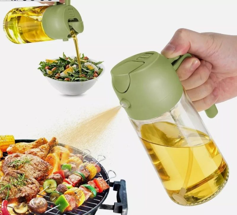 2 in 1 Oil Dispenser And Oil Spray  Bottles- 16Oz - Image 14