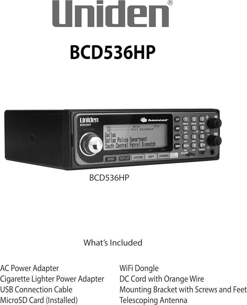 Uniden BCD436HP HomePatrol Digital Handheld Scanner with GPS & Weather Alerts - Image 9