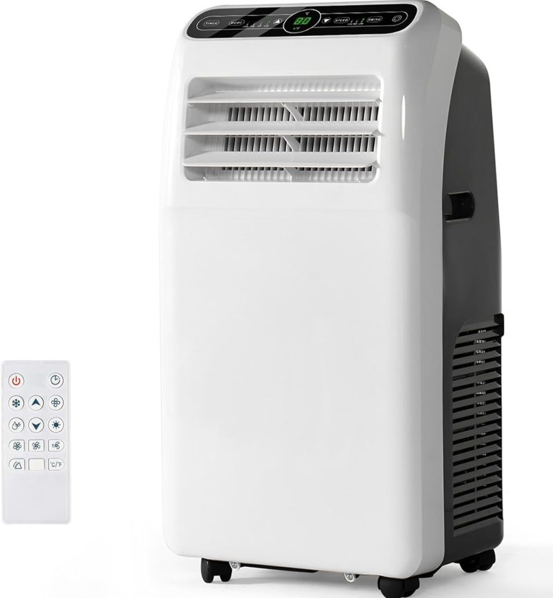 Portable Air Conditioner Cools up to 300 Sq.ft, 4-IN-1 Portable AC Unit with Cooling, Dehumidifier, Fan, 24H Timer (Window Venting Kit Included) - Image 2