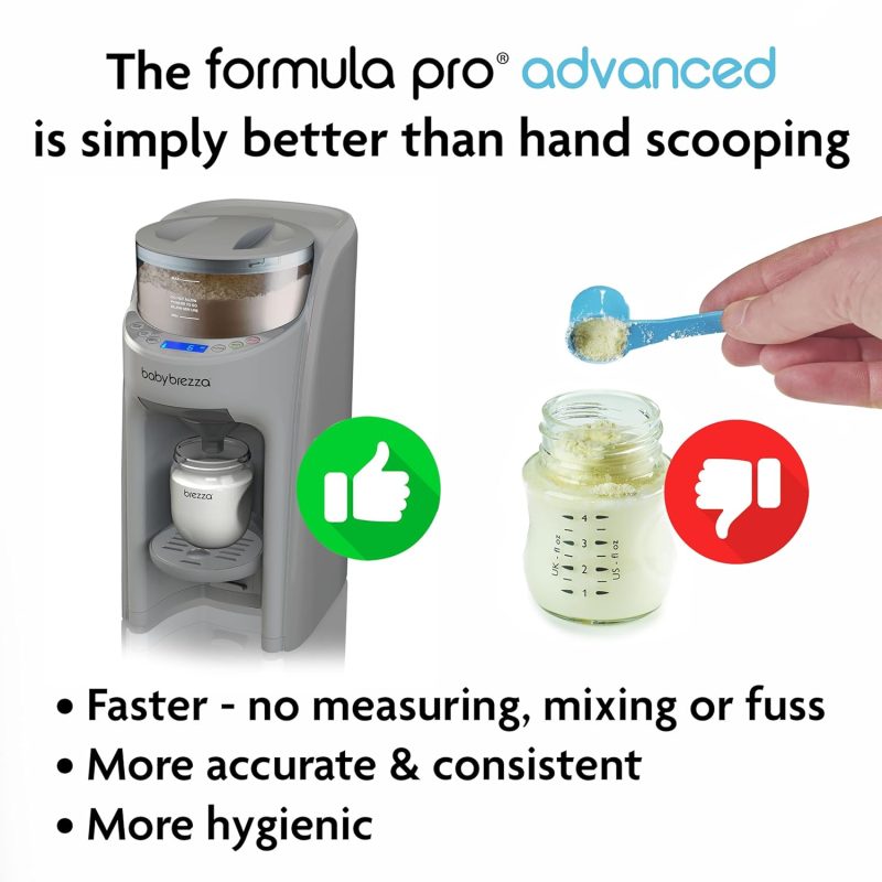 Baby Brezza Formula Pro Advanced Dispenser, Automatic Warm Formula Maker, BPA-Free, White - Image 20