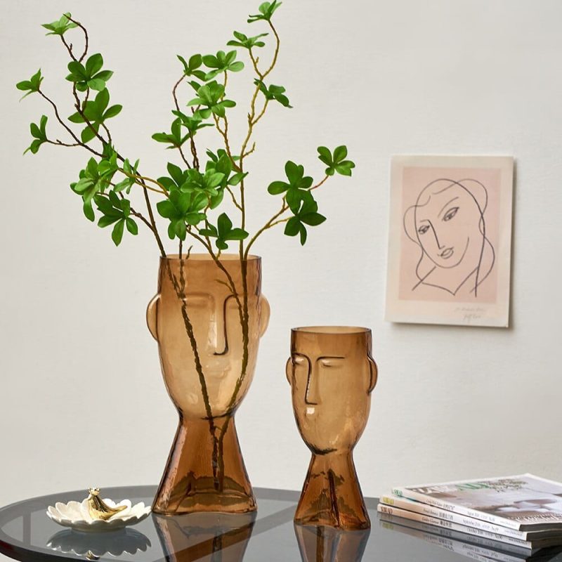 Abstract Human Face Flower Vase - Image 4