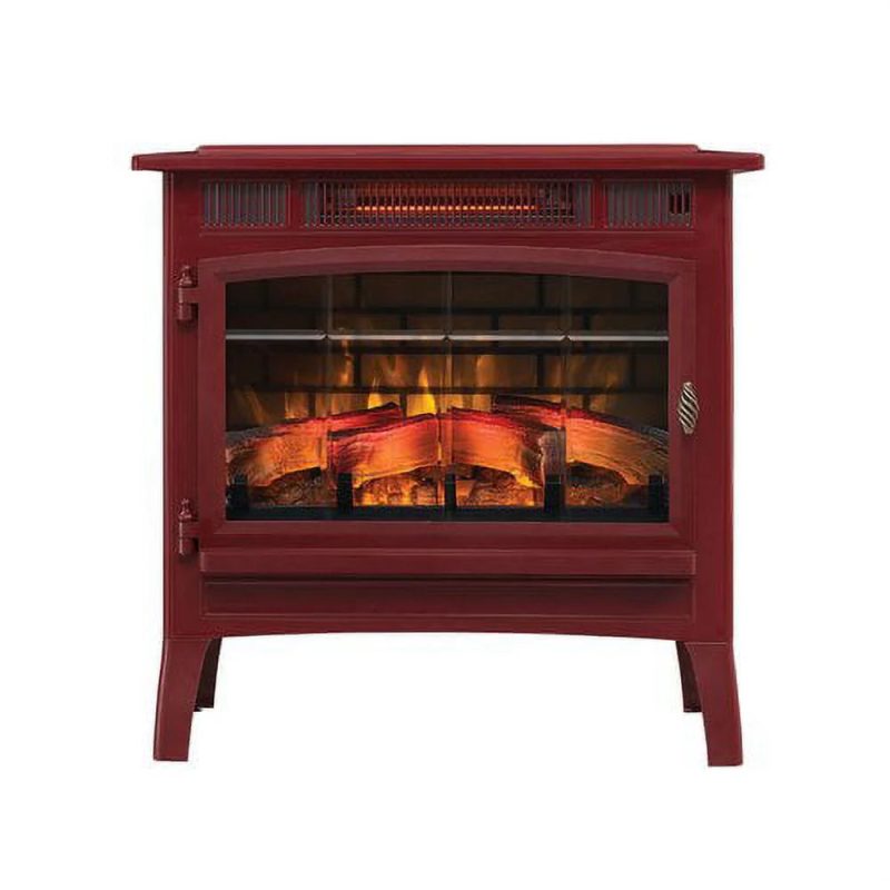 Duraflame 3D 24 W x 23.4 H x 12.9 D 34.1lb Infrared Electric Fireplace Stove - Cream - Image 8