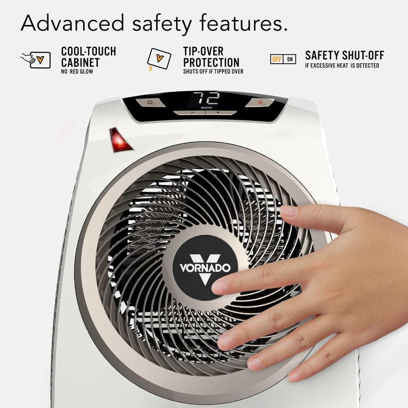 Vornado Space Heater for Home, Digital Display, Whole Room Electric Heater for Indoors - Image 3